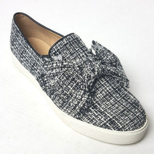 💋New! Karl Lagerfeld slip on sneaker Flats Tweed